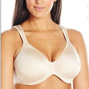 NWT bali women's live it up seamless underwire bra, soft taupe Sz- 34DD
